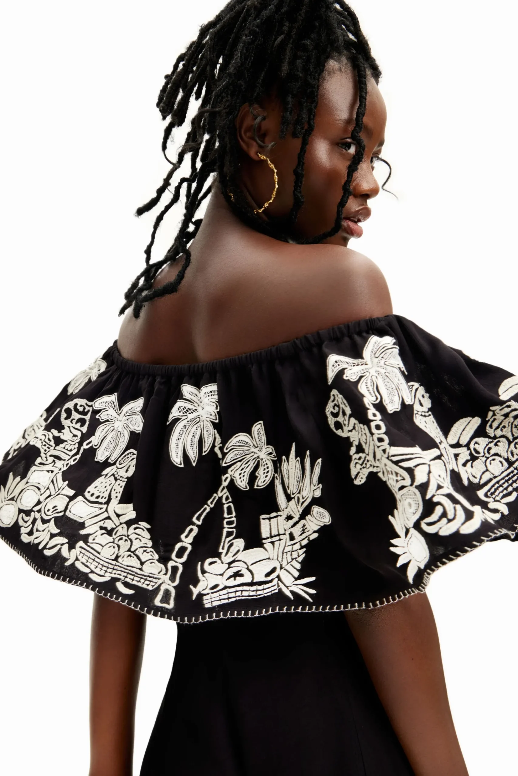 Calças|Vestidos E Macacões<Desigual Macacão midi palmeiras Stella Jean