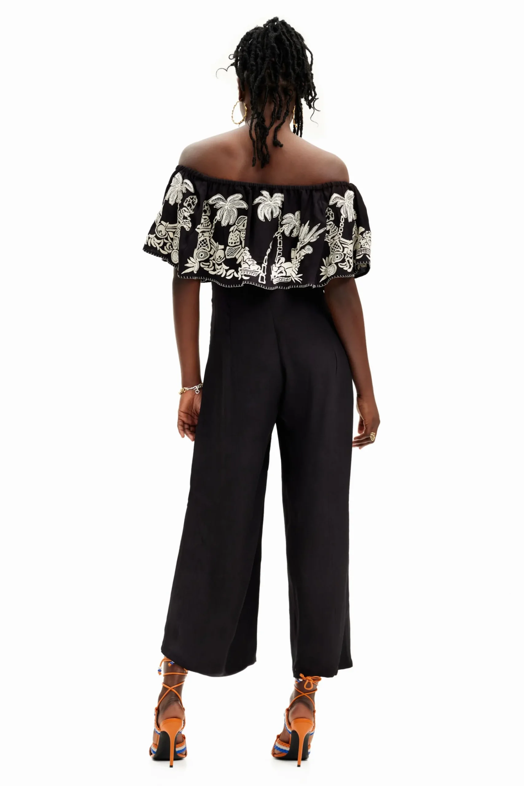 Calças|Vestidos E Macacões<Desigual Macacão midi palmeiras Stella Jean
