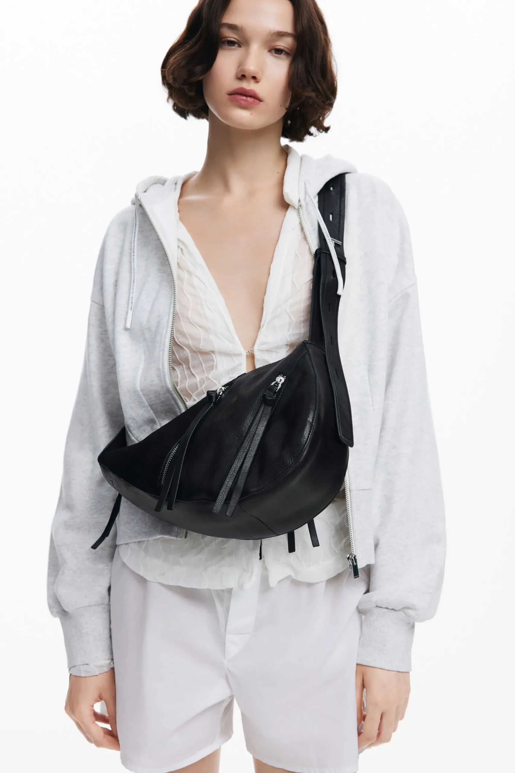 Malas|Bolsas De Couro<Desigual Mala média pele fechos de correr