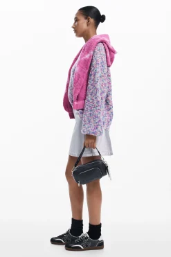 Saias E Shorts<Desigual Minifalda metalizada