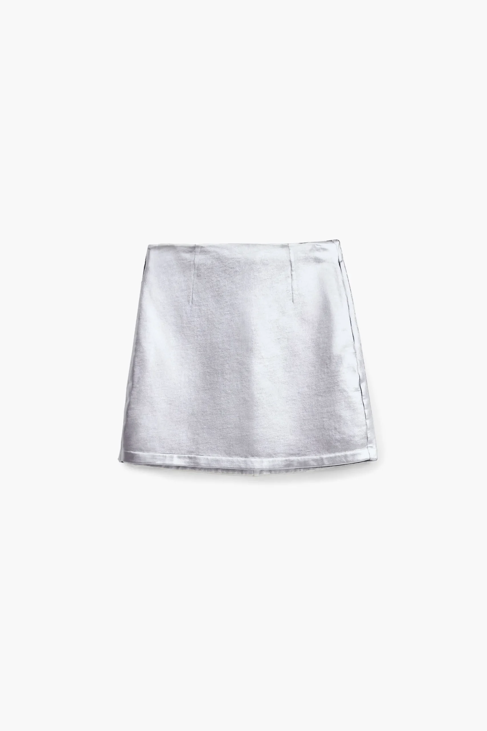 Saias E Shorts<Desigual Minifalda metalizada