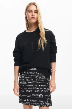 Saias E Shorts<Desigual Minissaia estampada com frases