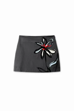 Saias E Shorts<Desigual Minissaia ilustração flor
