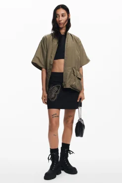 Saias E Shorts<Desigual Minissaia slim borboleta