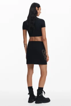 Saias E Shorts<Desigual Minissaia slim borboleta