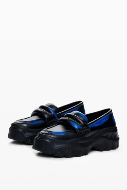 Sapatos<Desigual Mocassins chunky de couro