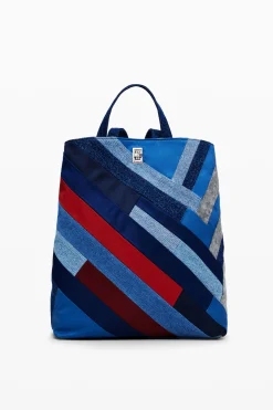 Mochilas|Mochilas<Desigual Mochila de denim com patches