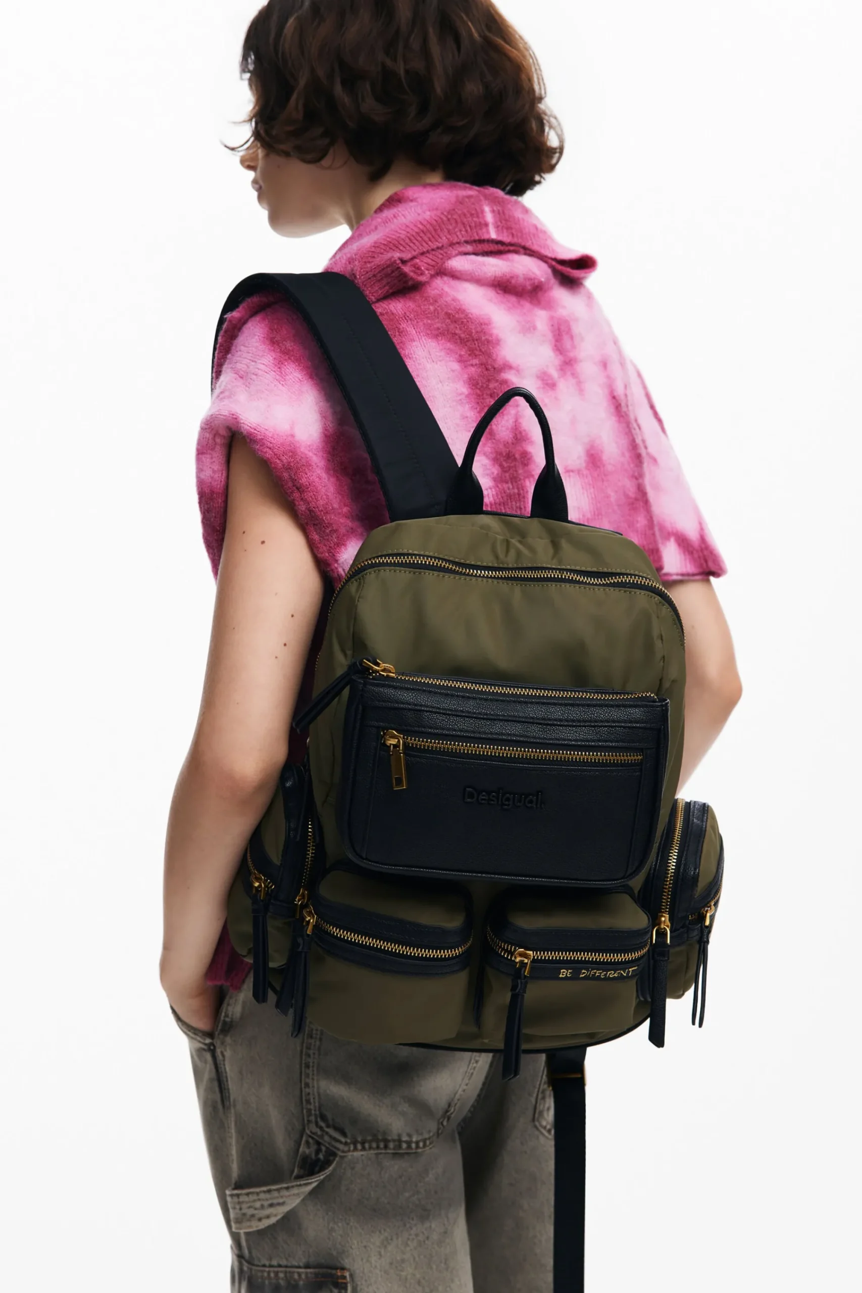 Mochilas|Mochilas<Desigual Mochila de nylon de alta capacidade