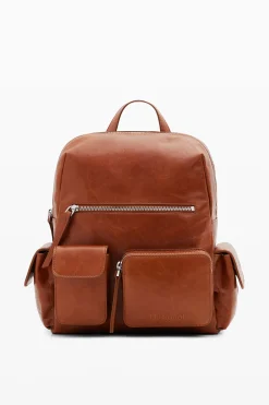 Bolsas De Couro|Mochilas<Desigual Mochila de pele multibolsos