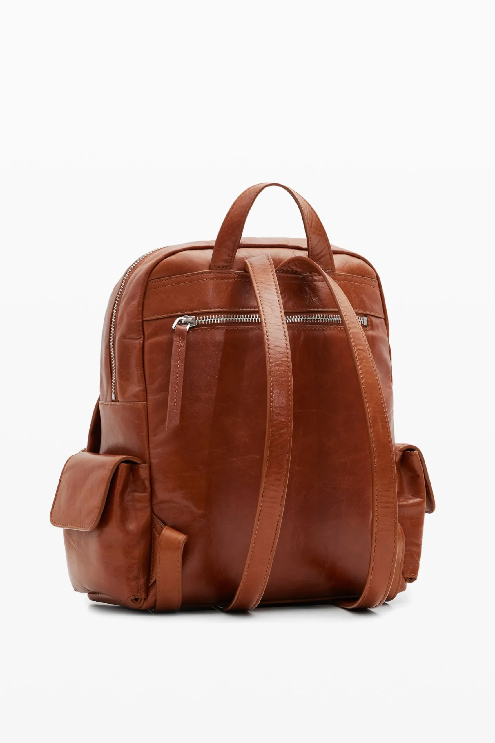 Bolsas De Couro|Mochilas<Desigual Mochila de pele multibolsos