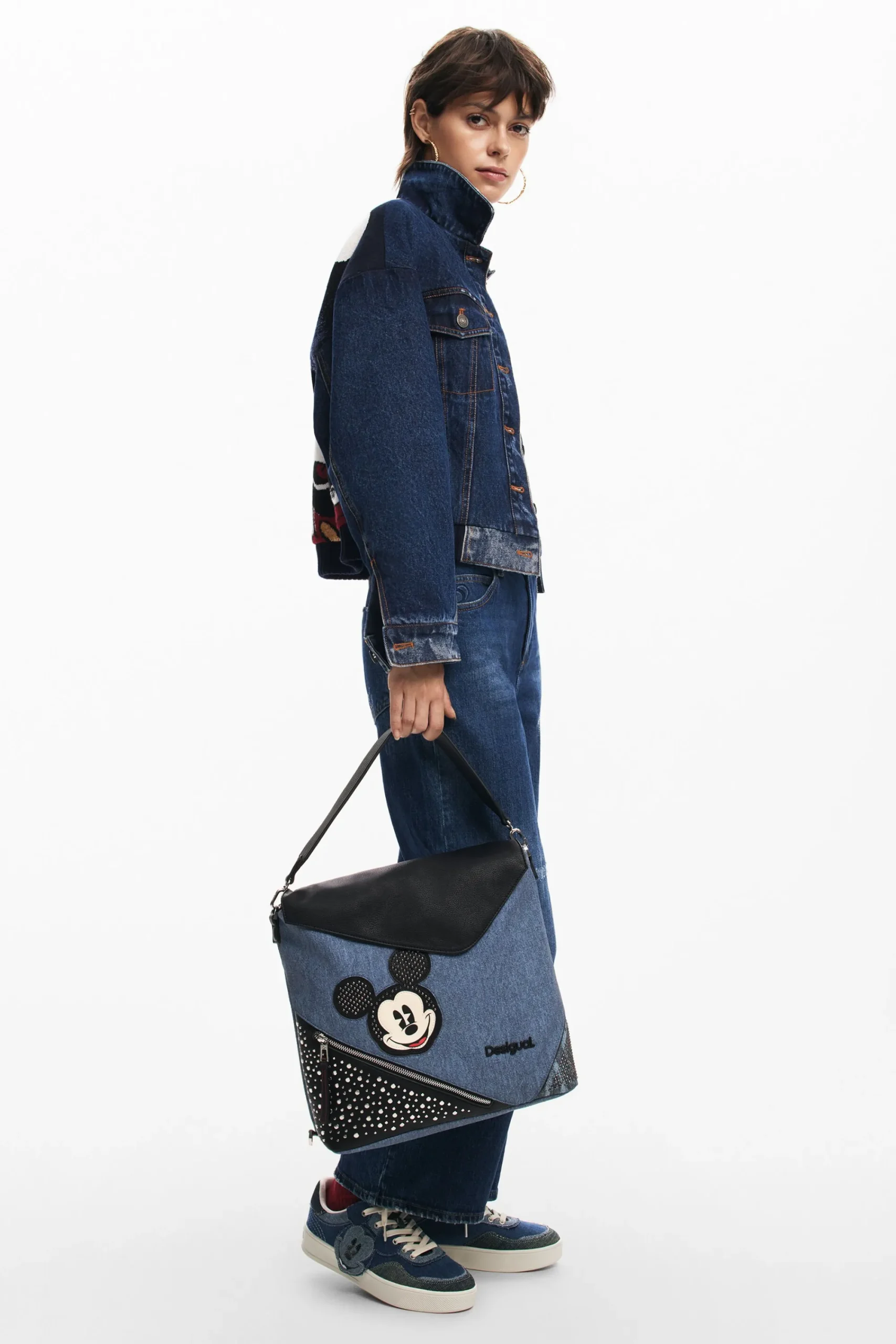 Mochilas|Mochilas<Desigual Mochila L jeans Mickey