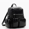 Bolsas De Couro|Mochilas<Desigual Mochila pele M bolsos