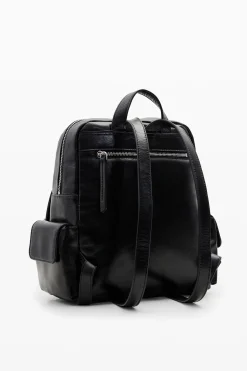Bolsas De Couro|Mochilas<Desigual Mochila pele M bolsos