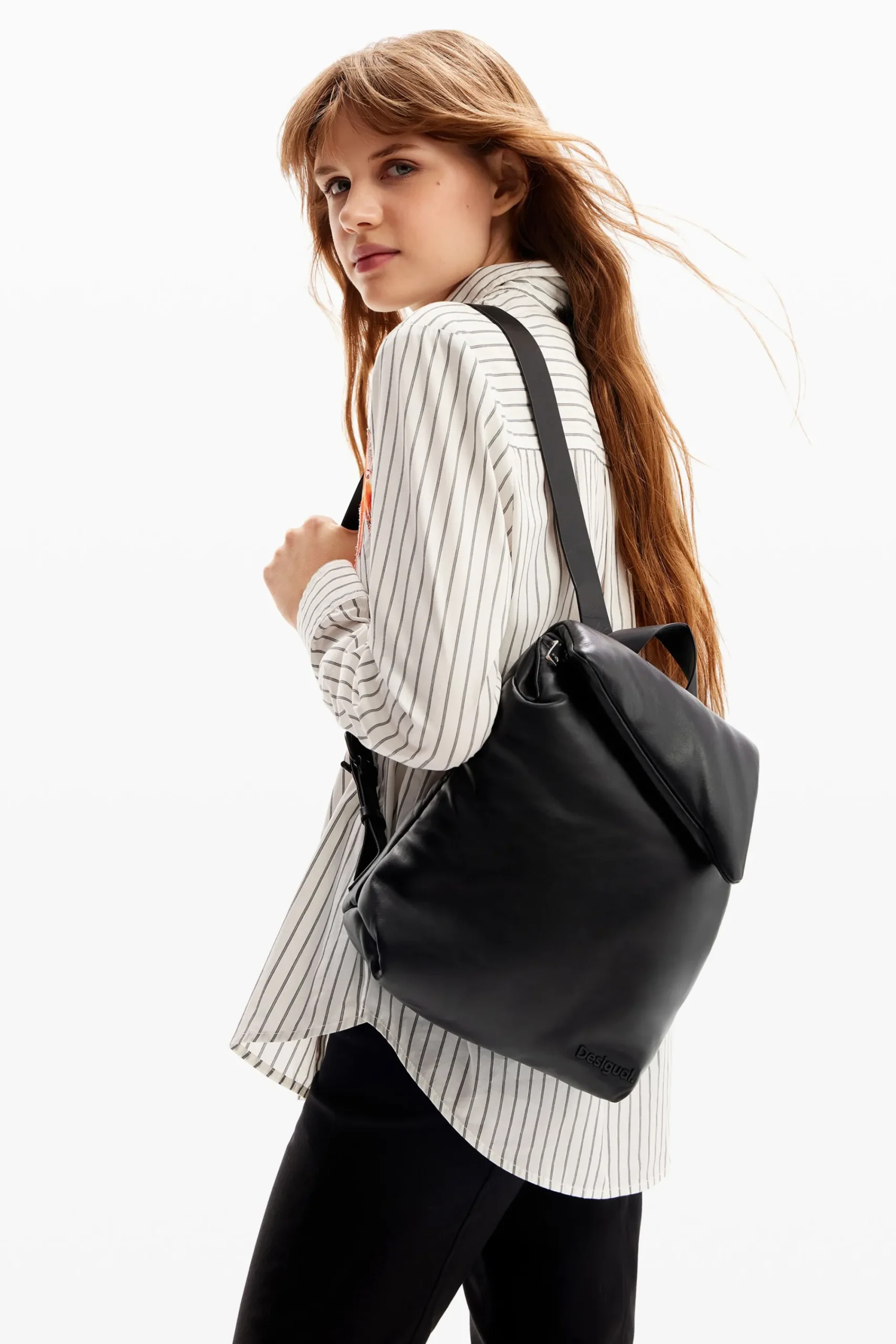Bolsas De Couro|Mochilas<Desigual Mochila pequena pele