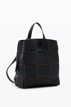 Mochilas|Mochilas<Desigual Mochila S trançada pespontos