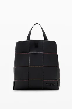 Mochilas|Mochilas<Desigual Mochila S trançada pespontos