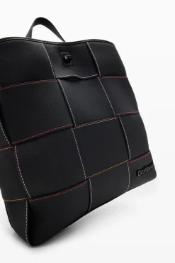 Mochilas|Mochilas<Desigual Mochila S trançada pespontos