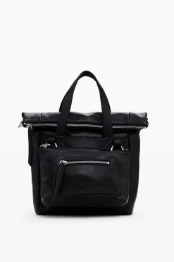 Malas|Bolsas De Couro<Desigual Mochila Voyager M de pele