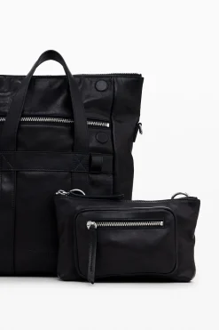 Malas|Bolsas De Couro<Desigual Mochila Voyager M de pele