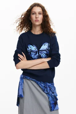 Moletons|Malha<Desigual Moletom borboleta