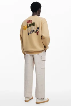 Malhas E Sweatshirts<Desigual Moletom bordado