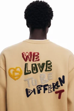 Malhas E Sweatshirts<Desigual Moletom bordado