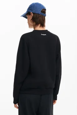 Moletons|Malha<Desigual Moletom com a cara do Mickey Mouse