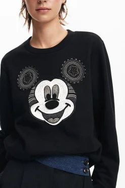 Moletons|Malha<Desigual Moletom com a cara do Mickey Mouse