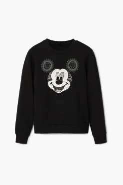 Moletons|Malha<Desigual Moletom com a cara do Mickey Mouse
