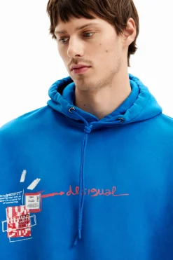 Malhas E Sweatshirts<Desigual Moletom com capuz estilo graffiti