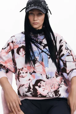 Roupa De Malha|Malha<Desigual Moletom com capuz María Escoté