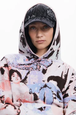 Roupa De Malha|Malha<Desigual Moletom com capuz María Escoté
