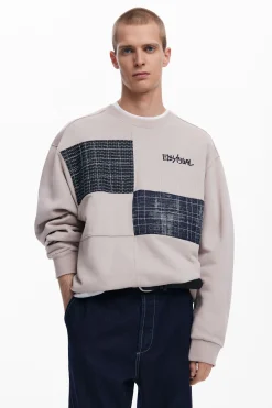 Malhas E Sweatshirts<Desigual Moletom com patches