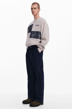 Malhas E Sweatshirts<Desigual Moletom com patches