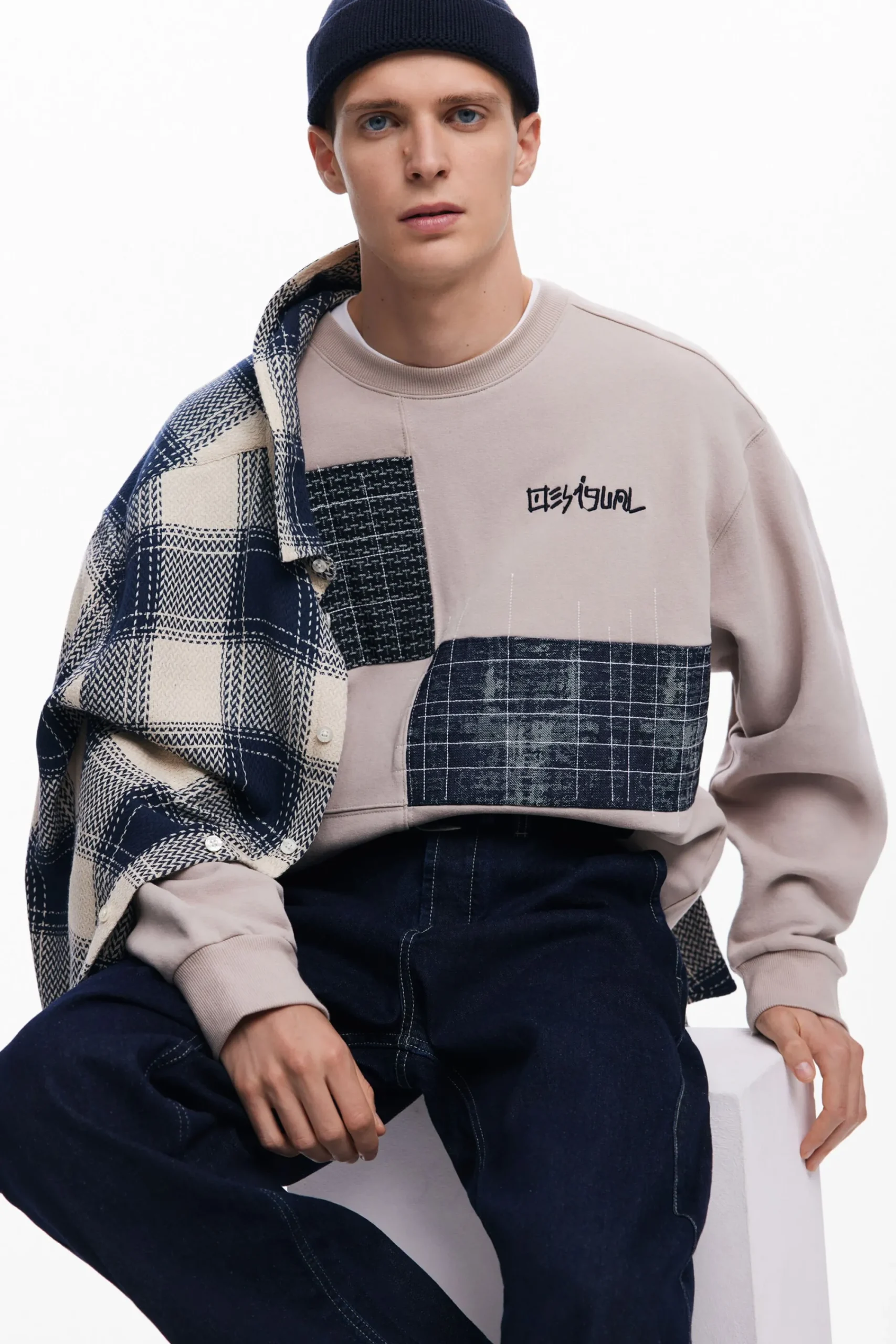Malhas E Sweatshirts<Desigual Moletom com patches