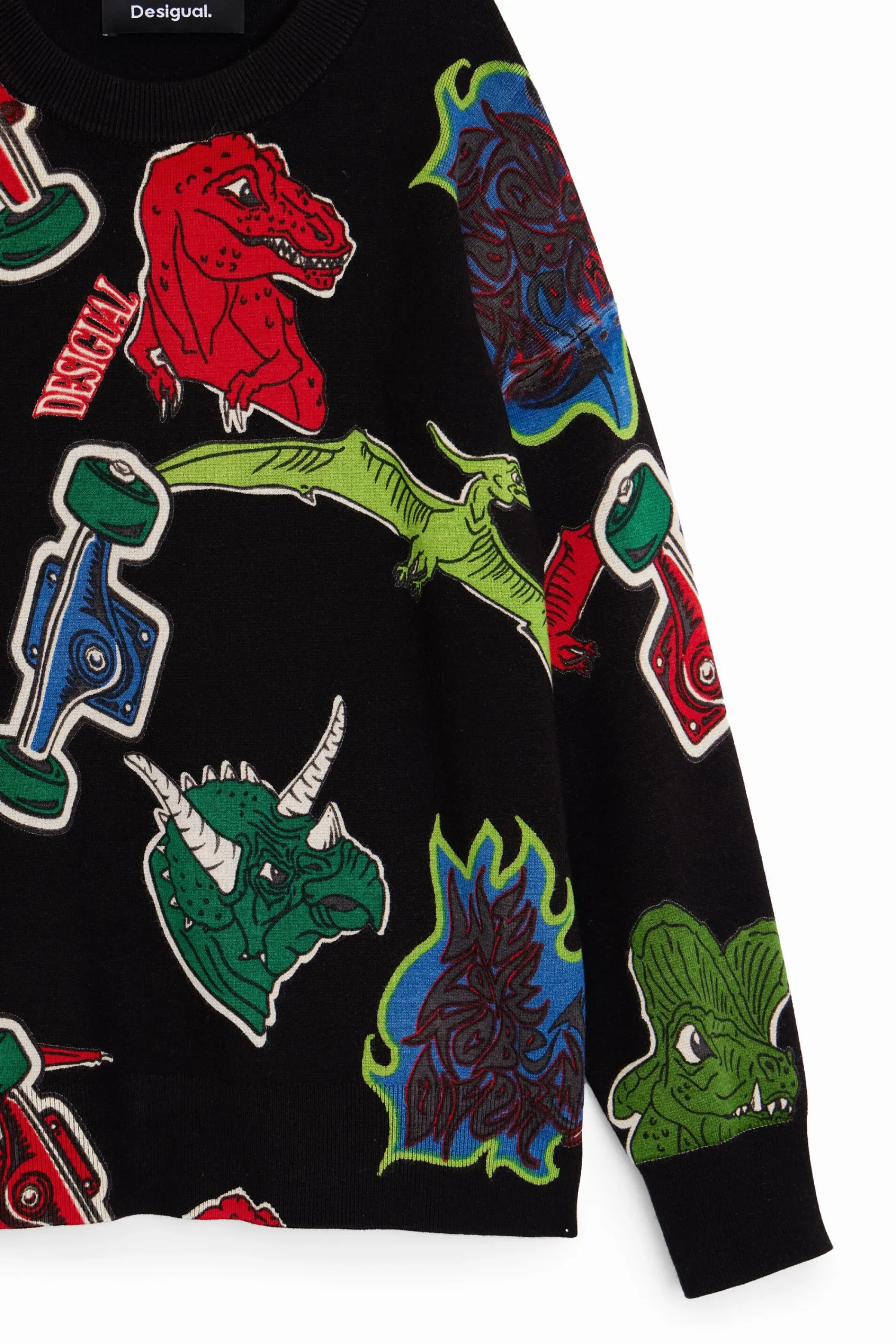 Malhas E Camisolas|Malhas E Sweatshirts<Desigual Moletom de dinossauro