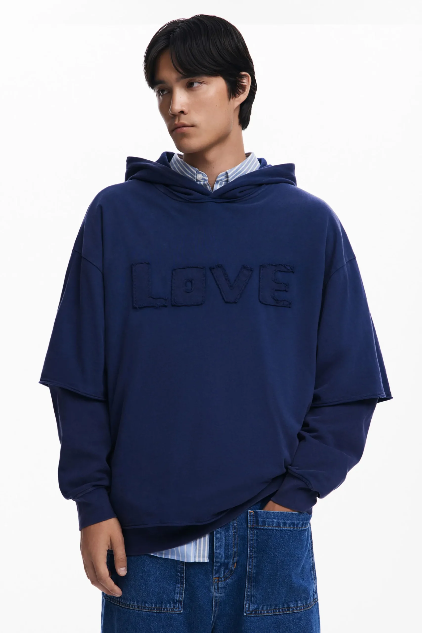 Malhas E Sweatshirts<Desigual Moletom de manga dupla