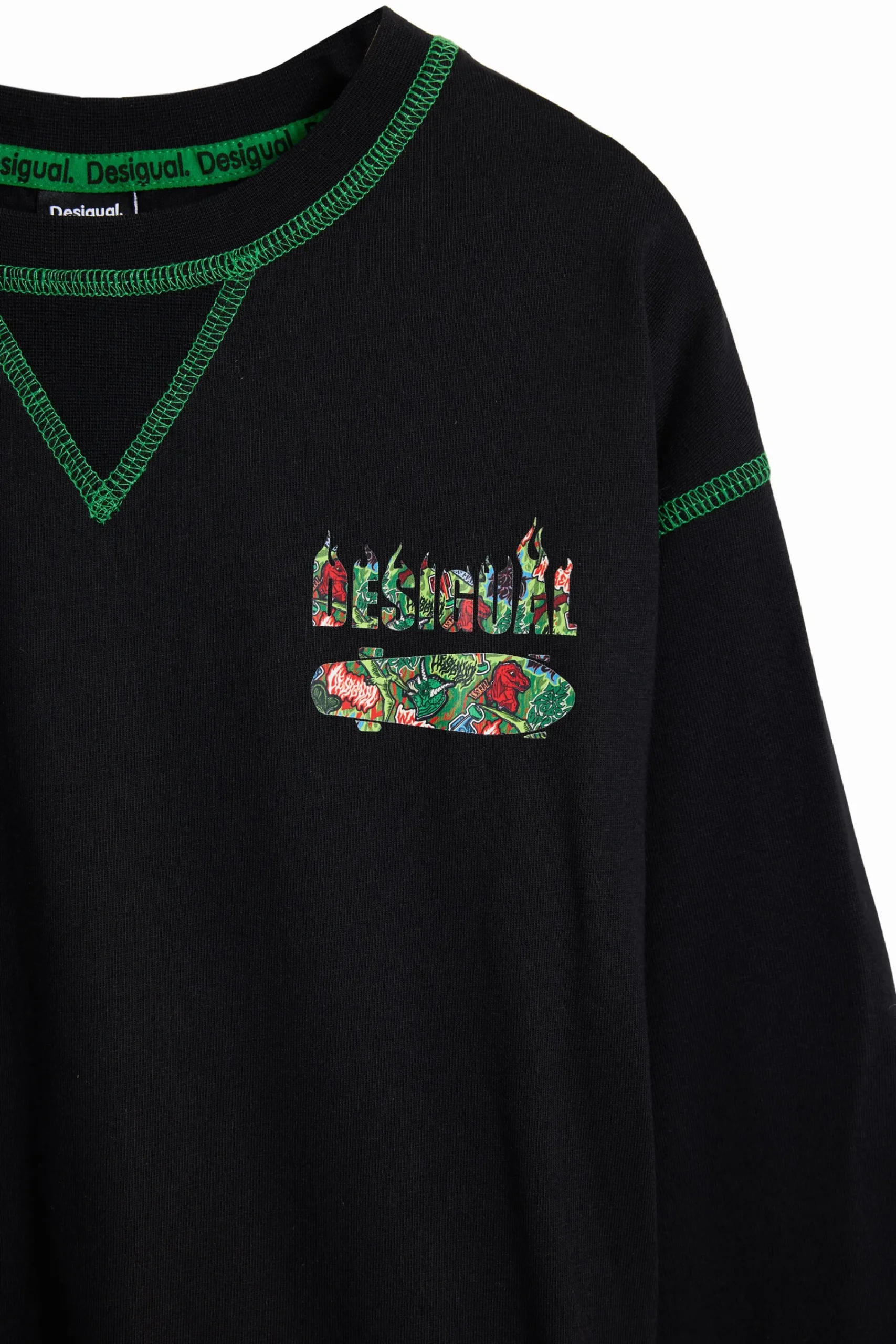 T-shirts E Camisas<Desigual Moletom de skate