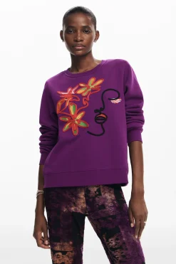 Malha<Desigual Moletom estampado arty
