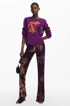 Malha<Desigual Moletom estampado arty