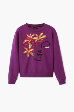 Malha<Desigual Moletom estampado arty