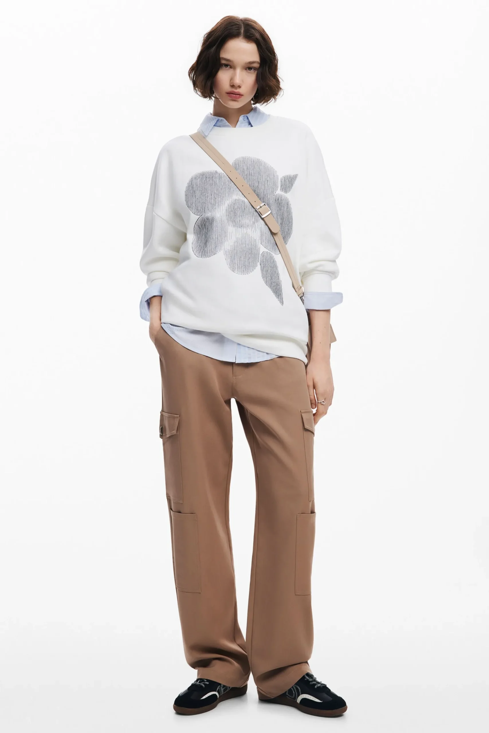 Moletons|Malha<Desigual Moletom estampado com flores