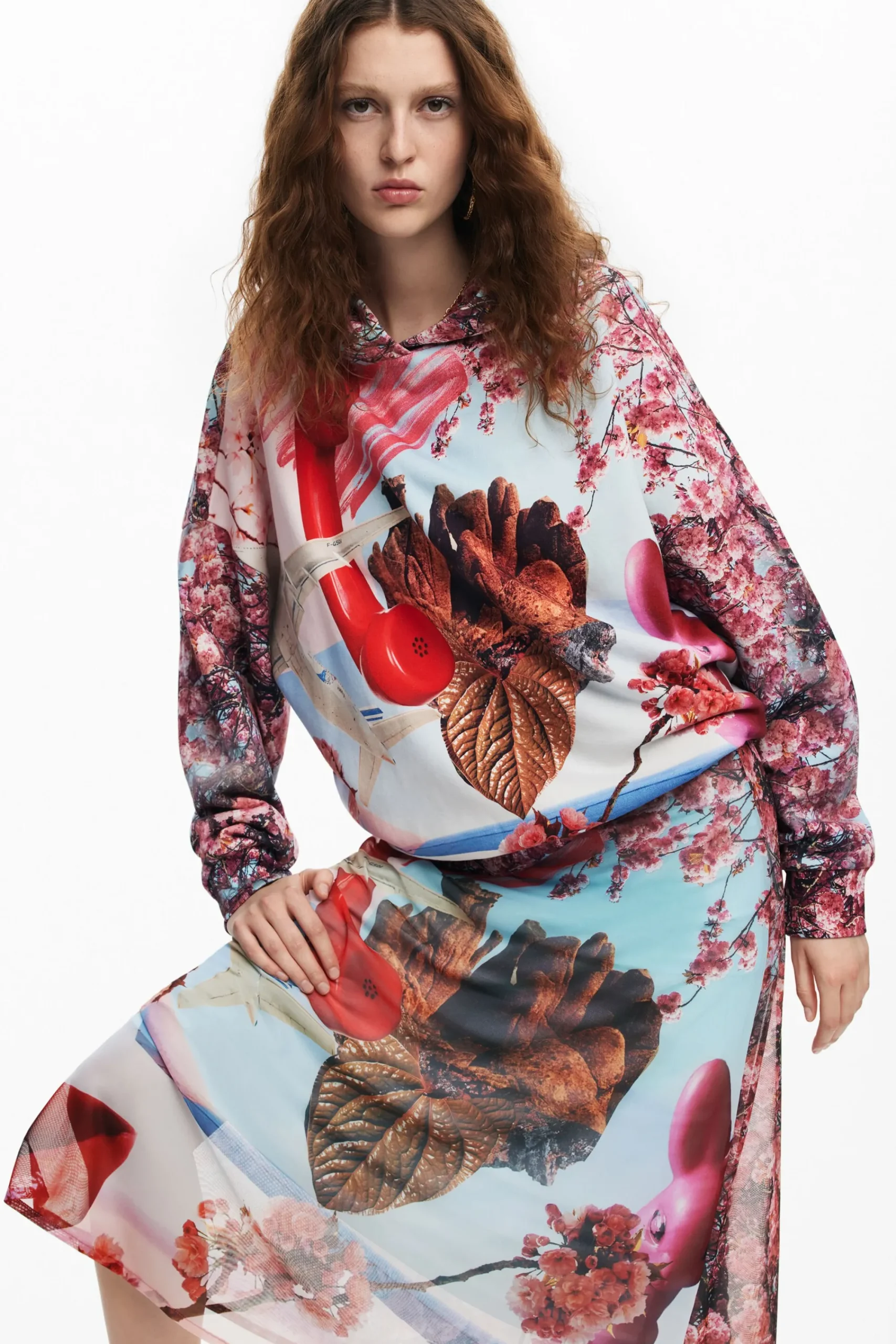Moletons|Malha<Desigual Moletom estampado M. Christian Lacroix