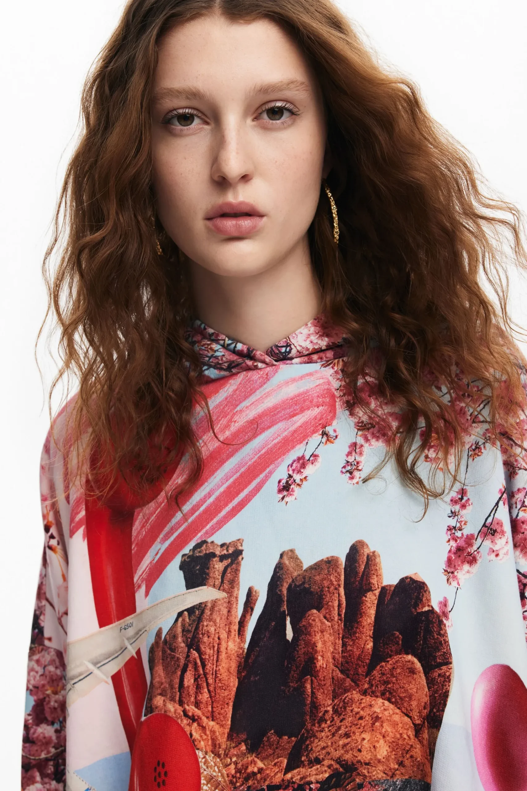 Moletons|Malha<Desigual Moletom estampado M. Christian Lacroix