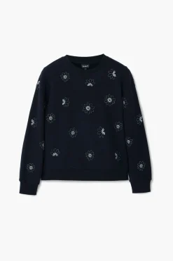Moletons|Malha<Desigual Moletom flores joia