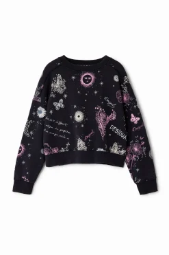 Malhas E Sweatshirts<Desigual Moletom flores universo
