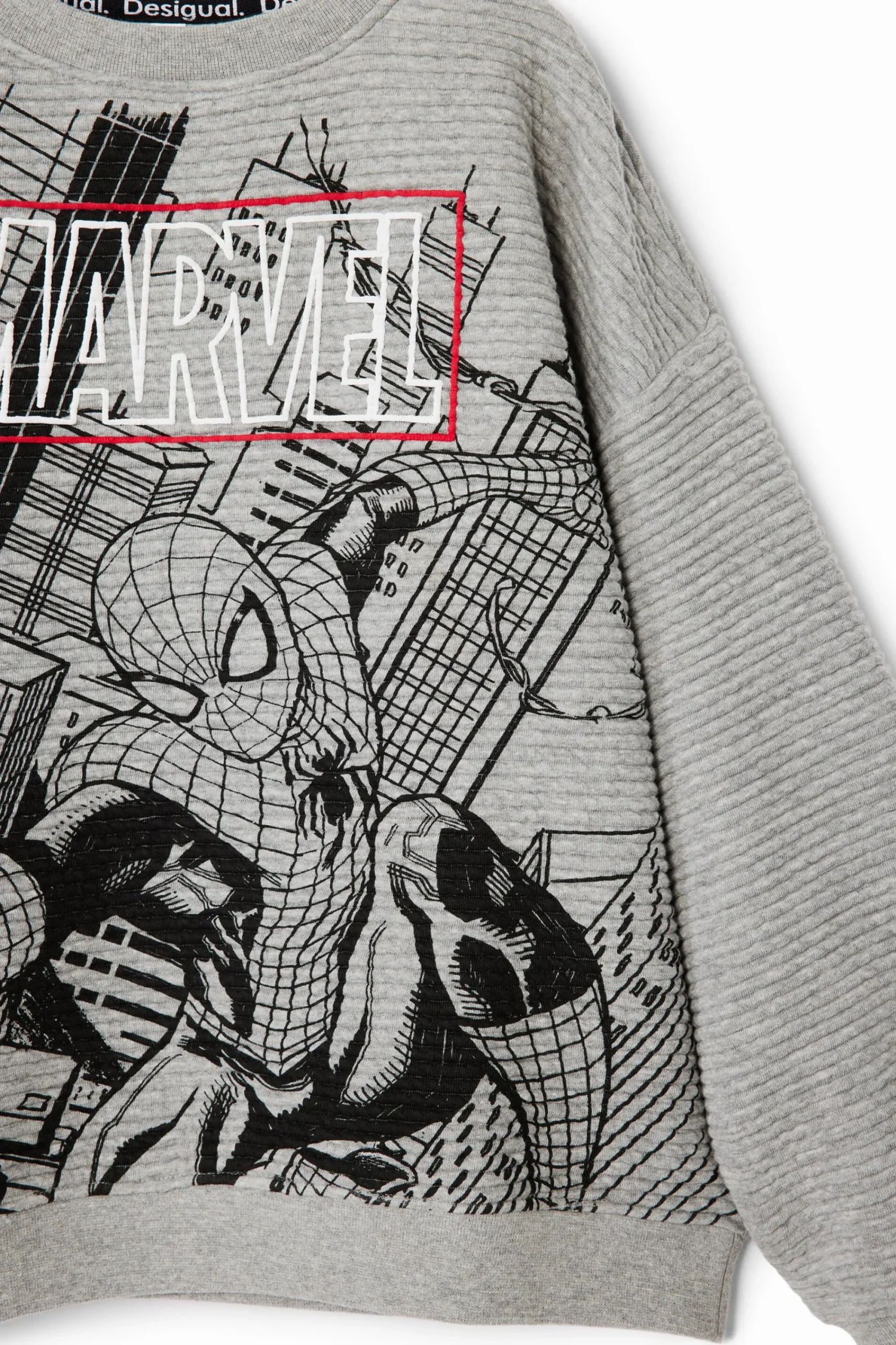 Malhas E Camisolas<Desigual Moletom listrado da Marvel