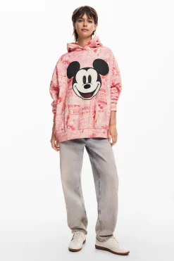 Moletons|Malha<Desigual Moletom Mickey Mouse com cordão