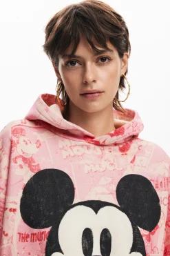 Moletons|Malha<Desigual Moletom Mickey Mouse com cordão
