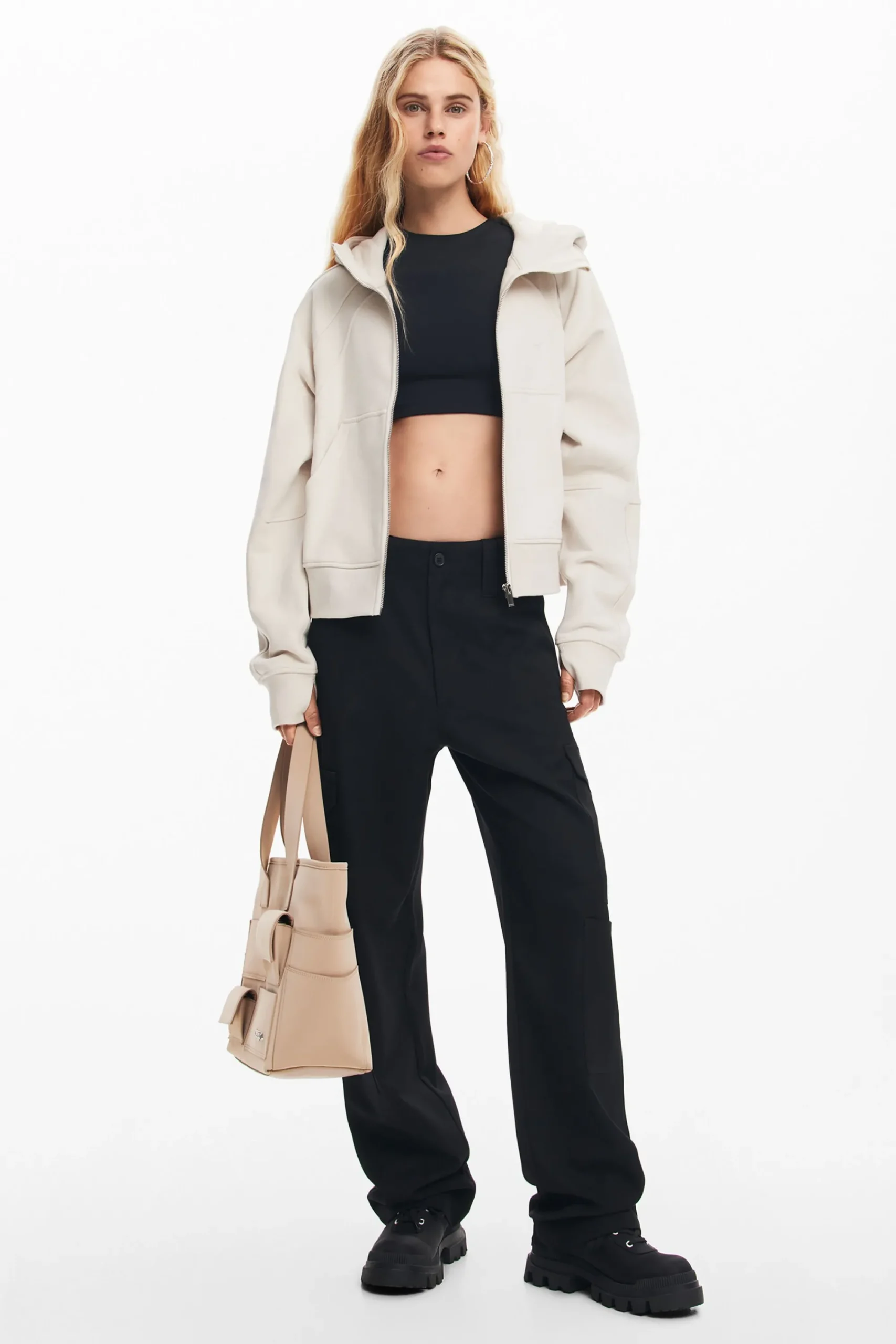 Moletons|Malha<Desigual Moletom oversized com capuz